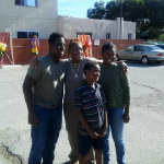 Pastor Marie with youthful friends.